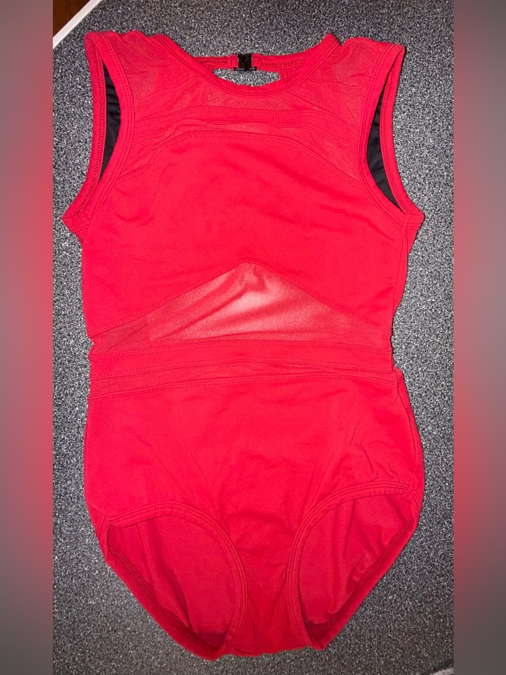 Five Dancewear Red One Piece Leotard Size Small Adult